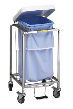 Single Leakproof Laundry Hamper w/ Foot Pedal - 682